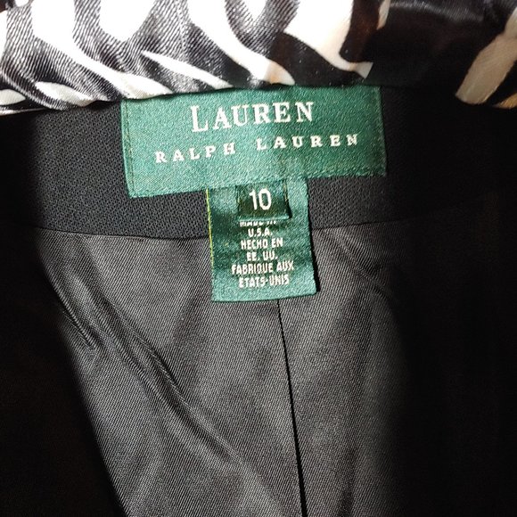 Vintage Lauren Ralph Lauren double breasted wool embroidered crest blazer Sz 1… - Picture 5 of 7